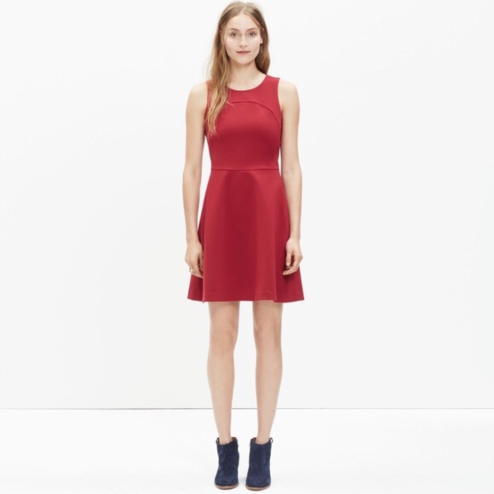 Madewell Red Adore Mini Dress Small US 4